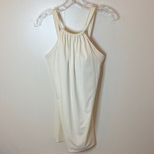 Athleta White Activewear Mini Dress with built-in bra